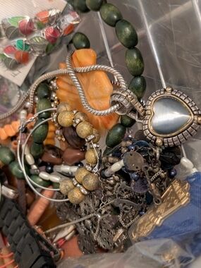 Bargain Bag Mixed Lot Costume Jewelry Lot Craft/Wear